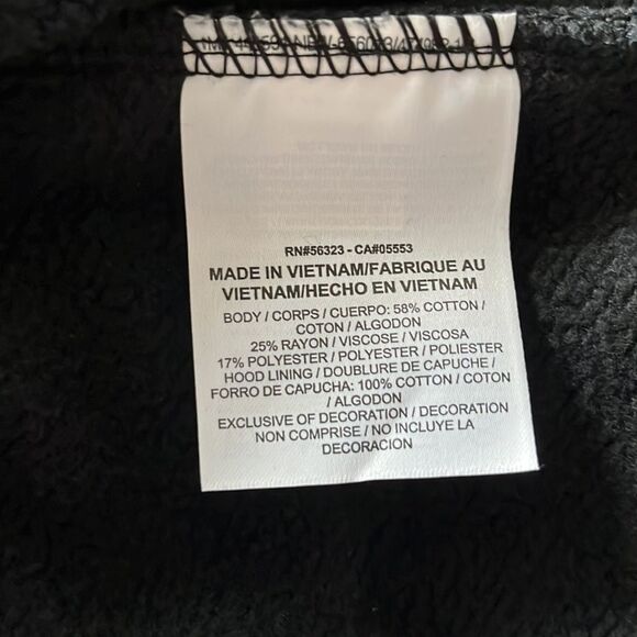 Nike Sportswear Club Fleece Cropped Black Hoodie Small - Excellent Condition - Picture 4 of 5